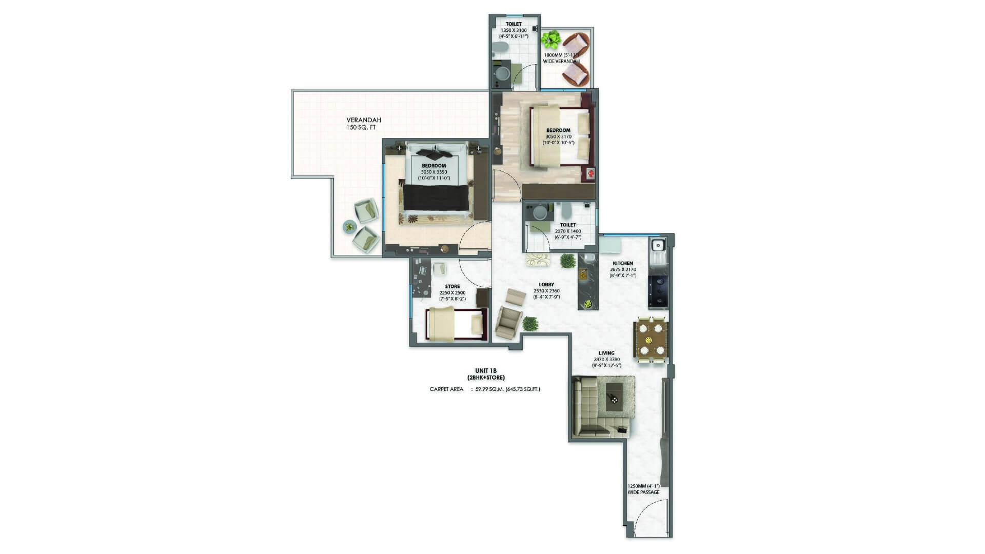 ganga realty tathastu Floor plan